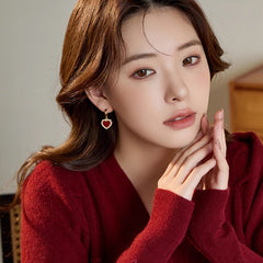 Daphne Heart Stud Earrings No. 680827