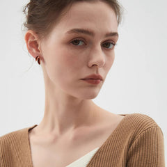 Nadine Vintage-Inspired Maple Leaf Stud Earrings