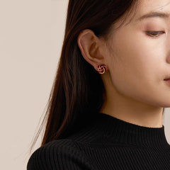 Camille Vintage-Inspired Enamel Stud Earrings