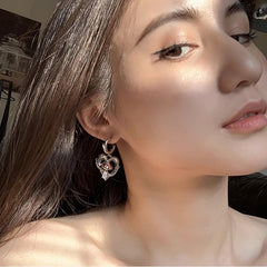 Daphne Heart Stud Earrings