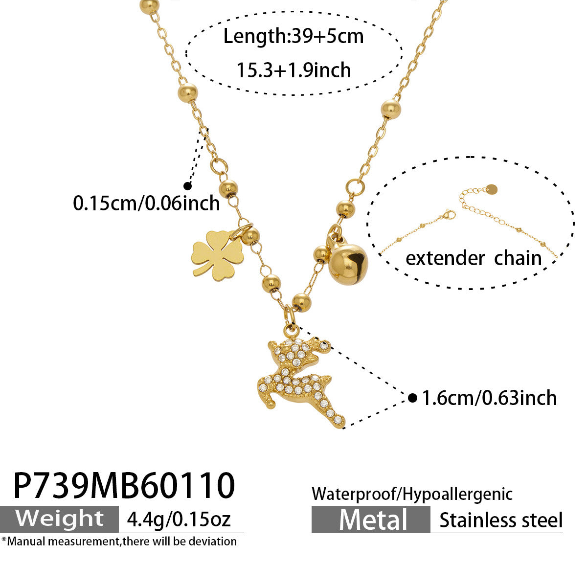 Natural Stone Floral Charm Necklace or Bracelet