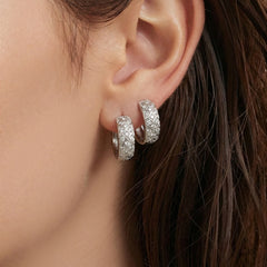 18K Gold-Plated Color Cubic Zirconia Hoop Designs