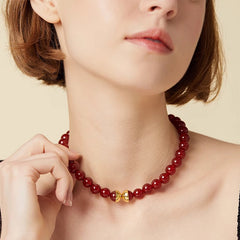Marielle Red Agate Necklace