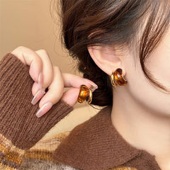 Nadine Vintage-Inspired Interlocking Stud Earrings