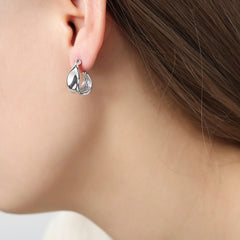 Sculptural Folded Drop Earrings