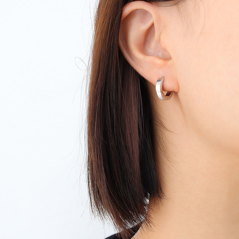 18K Gold-Plated Sculptural Double Loop Earrings