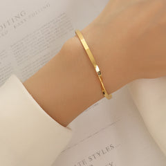 Twisted Line Open Cuff Bracelet