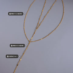 Fine Y Drop Necklace or Layering Set