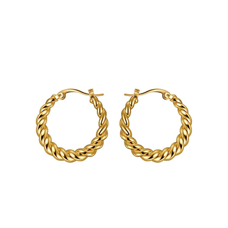 Marielle Vintage-Inspired Twisted Stud Earrings