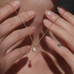 Marielle Pavé Teardrop Choker Necklace