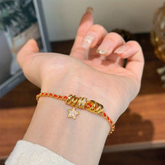 Nadine Dainty Pavé Star Cord Bracelet