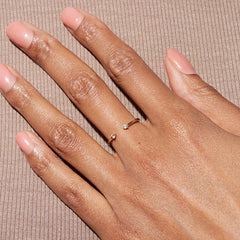 Nicolette Dainty Pavé Adjustable Ring