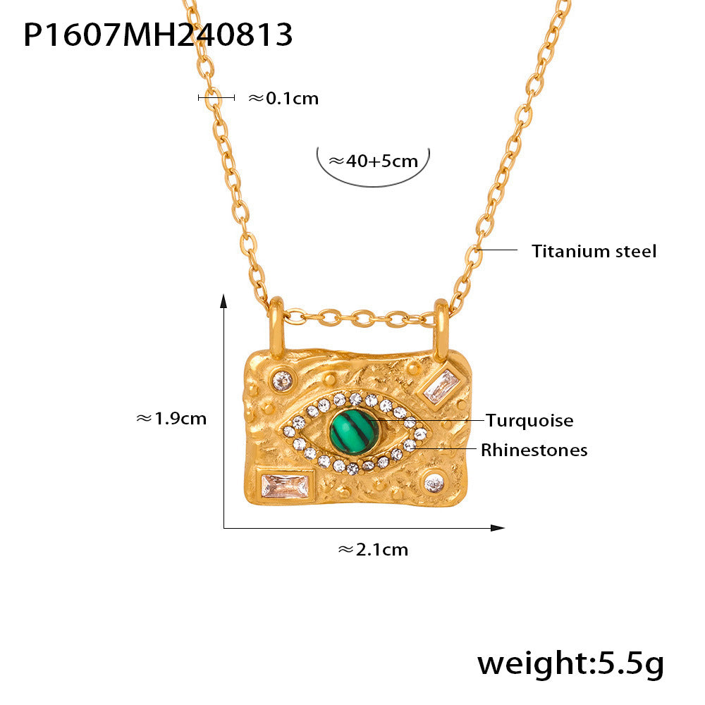 Textured Eye-Motif Necklace, Ring, Earrings & Cuff