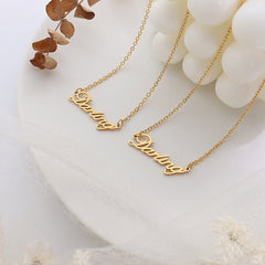 DARLING Script Pendant Necklace