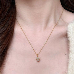 Camille Dainty Pearl Grape Necklace