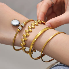 Polished and Cubic Zirconia Bracelet Designs
