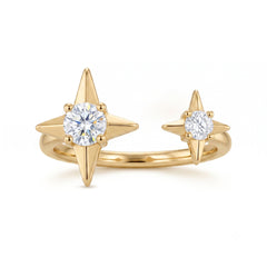 Daphne Vintage-Inspired Pavé Adjustable Ring
