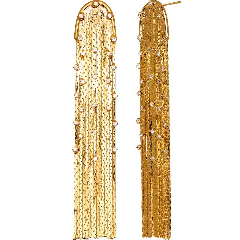 Daphne Vintage-Inspired Tassel Drop Earrings No. 087227