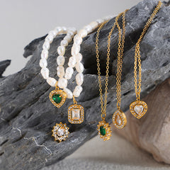 Faceted Accent Necklace or Stud Earrings