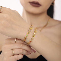 Colorful Enamel Floral Jewelry Separates