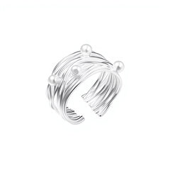 Marielle Vintage-Inspired Pearl Adjustable Ring