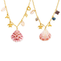 Natural Shell Ocean Charm Necklace