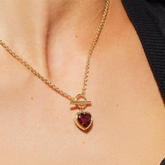 Nadine Pavé Heart Choker Necklace
