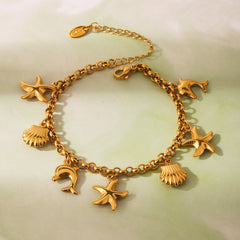 Ocean Charm Bracelet, Separate Chain or Pendant Pack