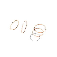 Minimal Slim Stacking Band Ring