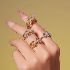 Cubic Zirconia Open Link Jewelry Designs