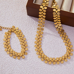 Round Disc Detail Necklace or Bracelet