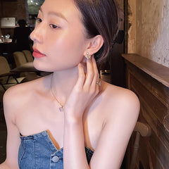 Nicolette Dainty Heart Drop Earrings