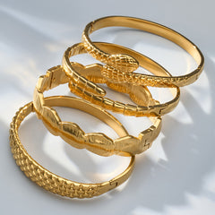 Sculptural Textured Cuff Bracelet Designs