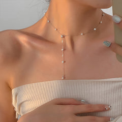 Marielle Pearl Stardust Choker Necklace