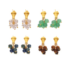 Bead Cluster Drop Earrings