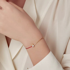 Nadine Pavé Cord Bracelet
