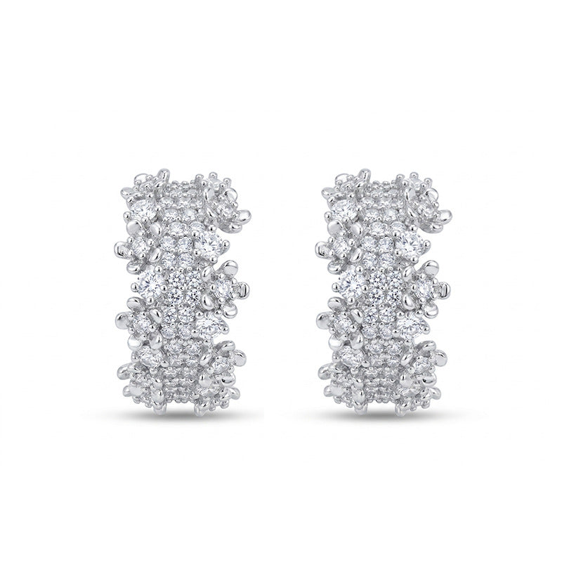 Daphne Dainty Pavé Stardust Stud Earrings