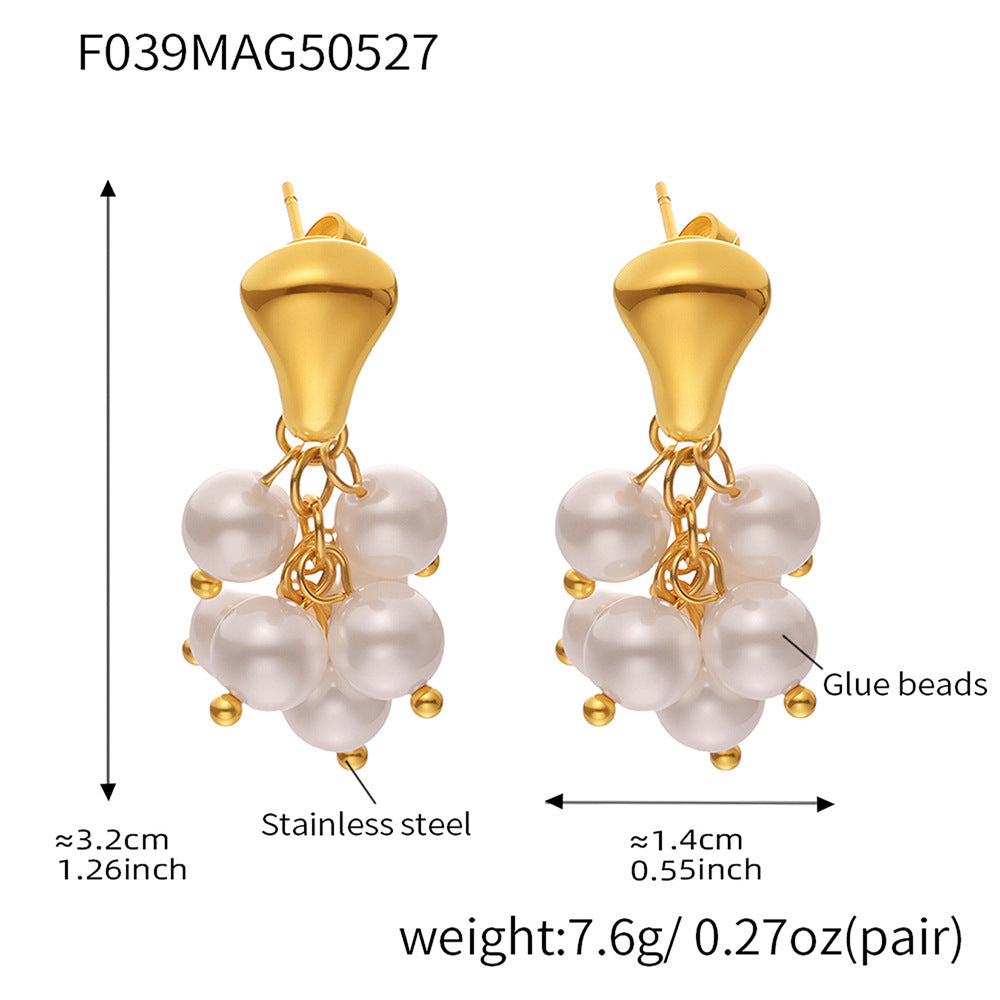 Bead Cluster Drop Earrings