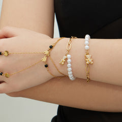 Bear & Heart Pearl-Accent Bracelets
