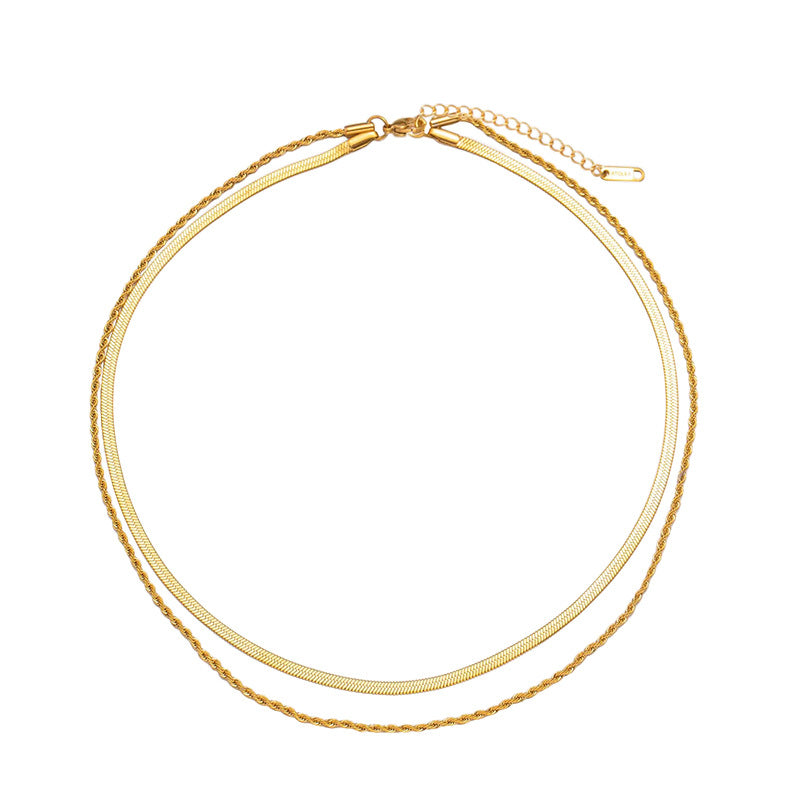 Daphne Snake Layered Necklace
