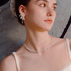 Daphne Dainty Bow Stud Earrings