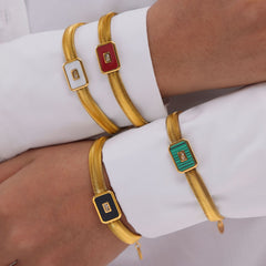 Geometric Inlay Necklace or Bracelet