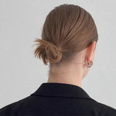 Daphne Brushed Square Stud Earrings