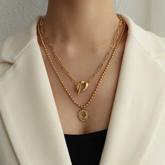 Toggle Chain and Coin Pendant Necklace Designs