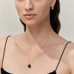 Nicolette Enamel Heart Necklace