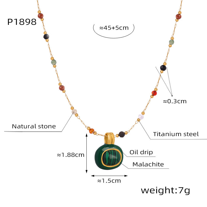 Natural Stone Beaded Necklaces & Bracelet