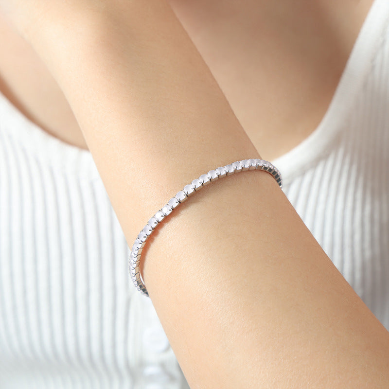 Colored Cubic Zirconia Tennis Bracelet