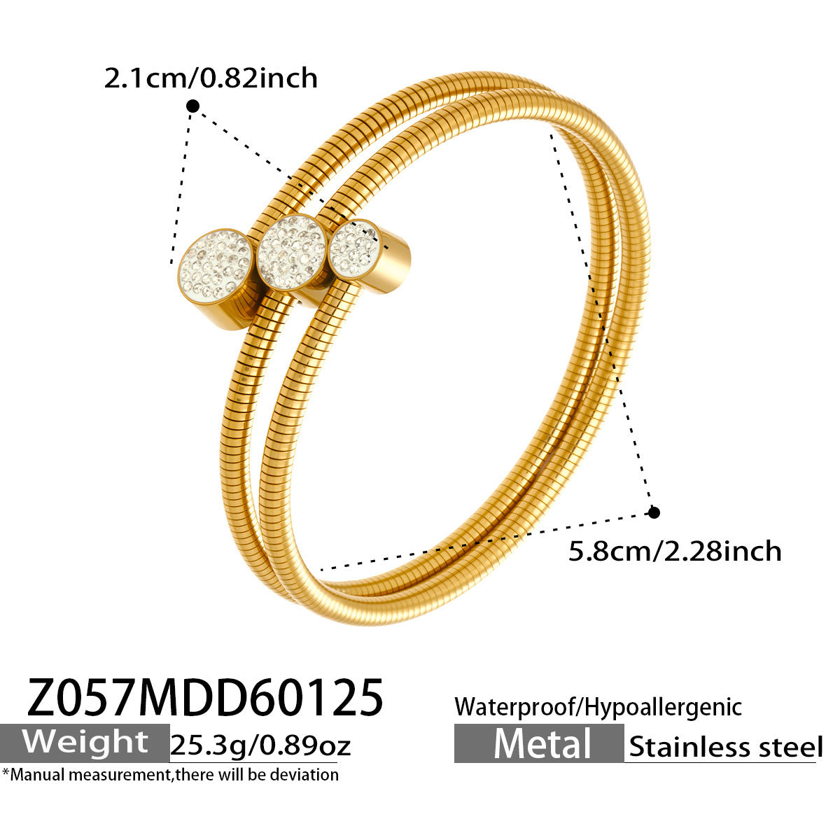 Cubic Zirconia Open Cuff Bracelet Designs