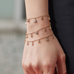 Cubic Zirconia Motif Necklace or Bracelet
