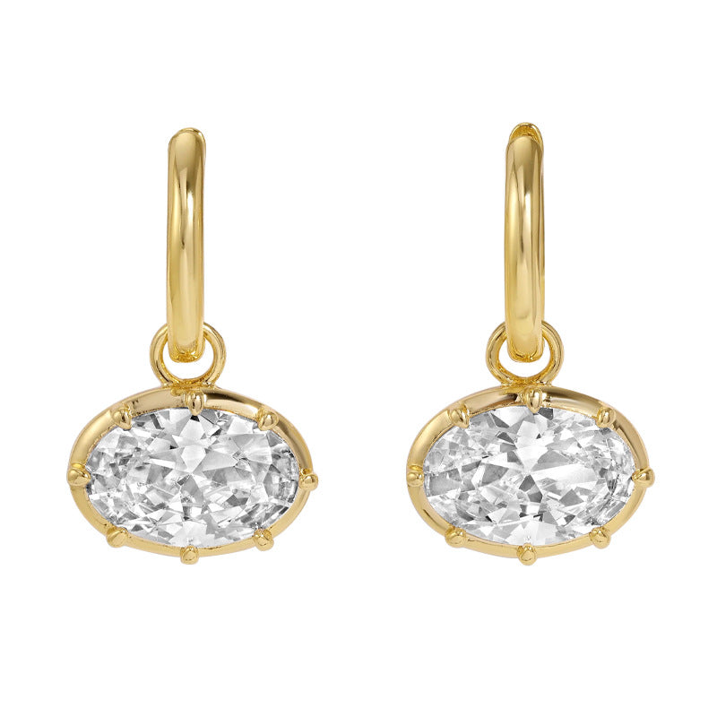 Nicolette Oval Stud Earrings